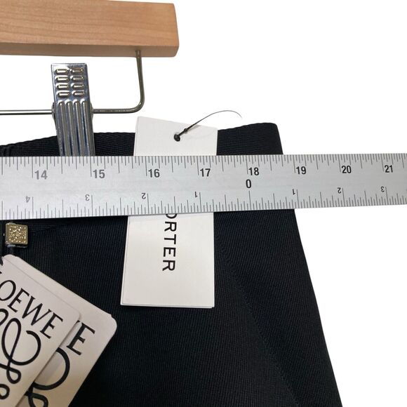 LOEWE Womens XXL High Waisted Tapered Zip Button Hem 100% Wool Trouser Pants NWT - Picture 8 of 14